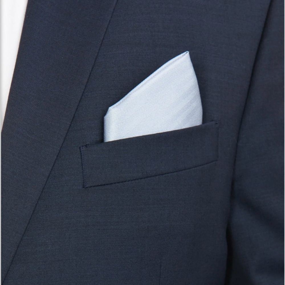 Light Blue Pocket Square - NEW